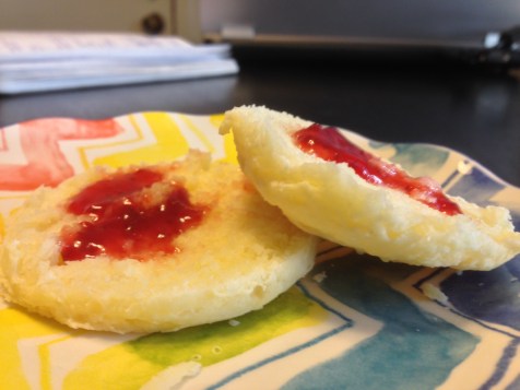 Biscuits with jam