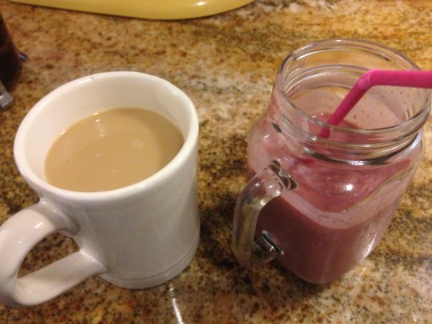 Coffee and smoothie
