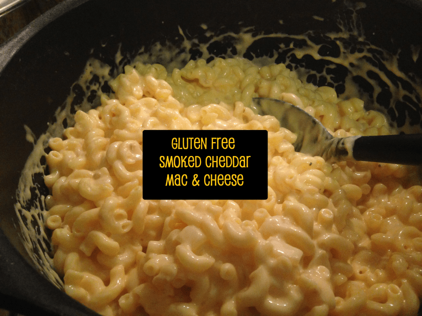 Gluten free smoked cheddar mac and cheese