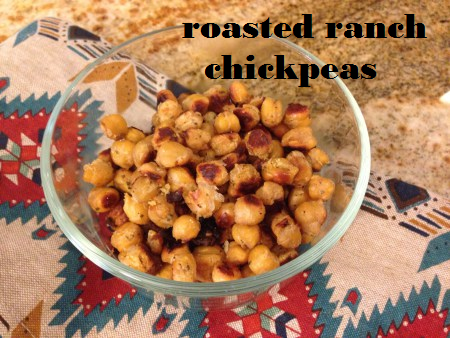 roasted ranch chickpeas